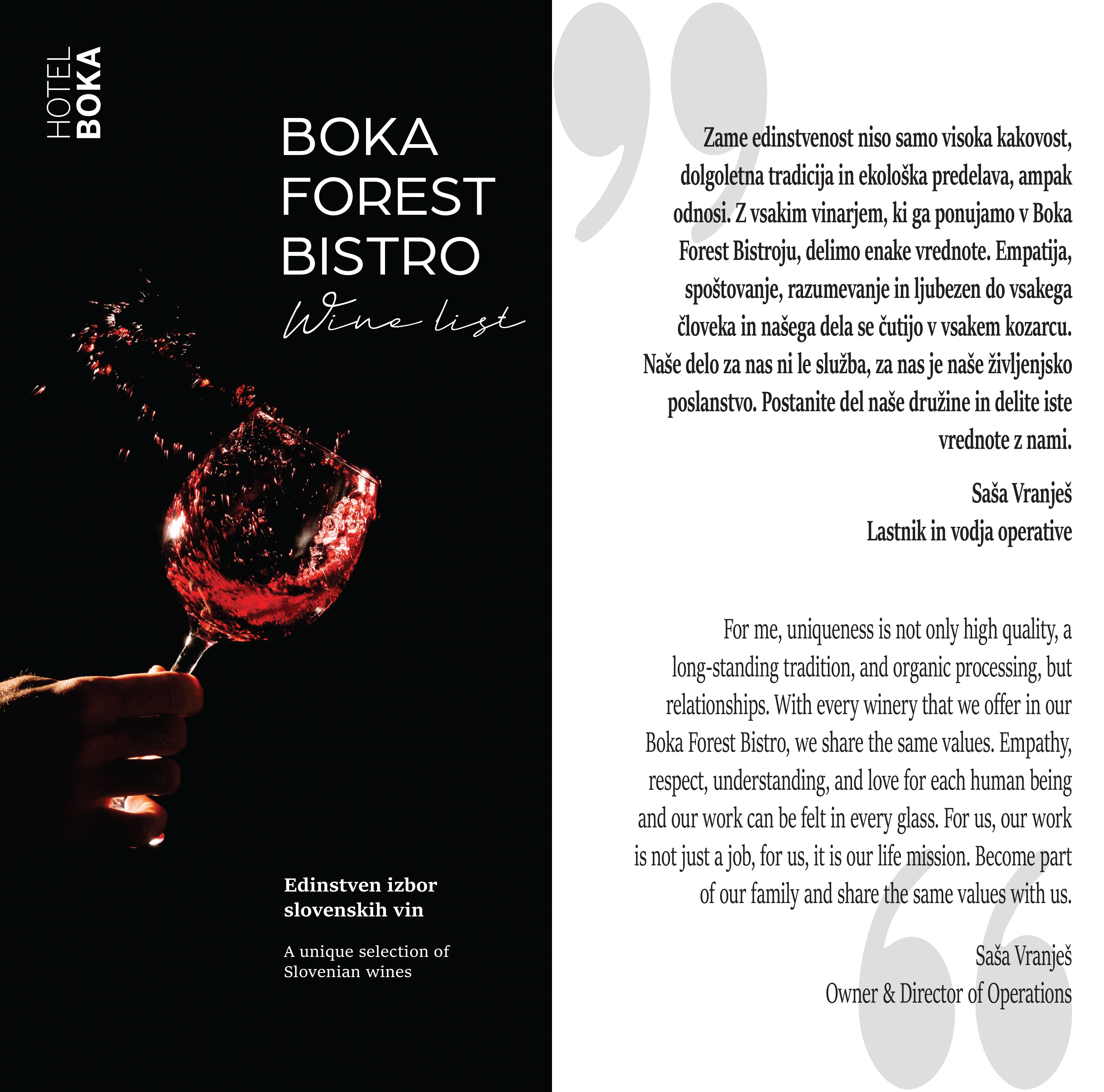 Boka Wine List